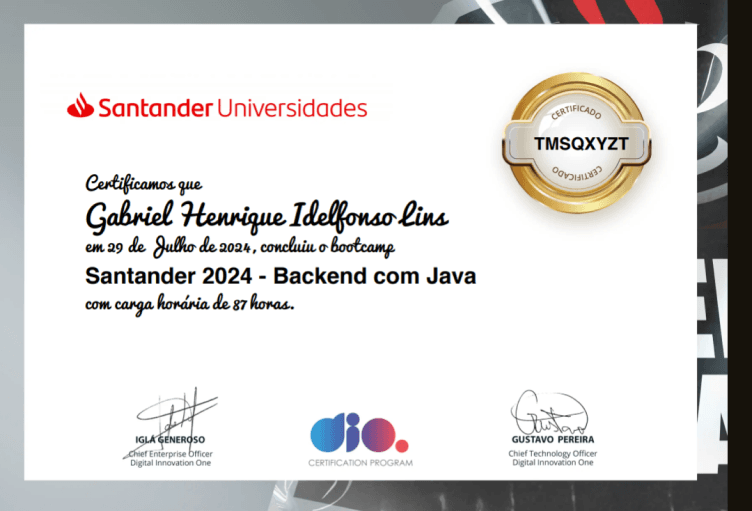 Bootcamp Santander - Backend com Java