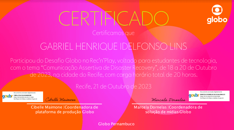 Hackaton Globo no Rec'n'play 