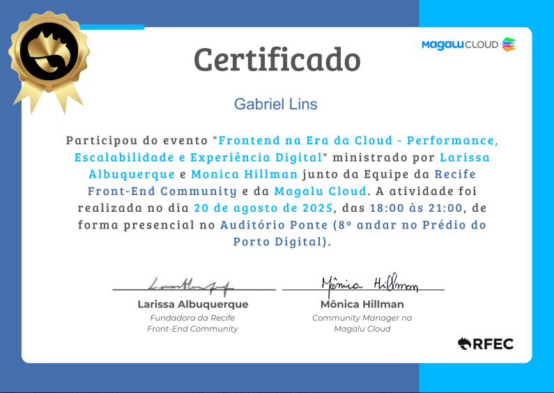 Frontend na Era da Cloud - Perfomance, Escalabilidade e Experiência digital