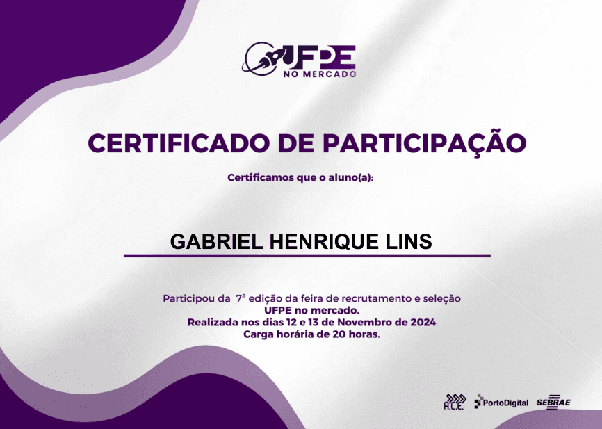 UFPE no Mercado 2024